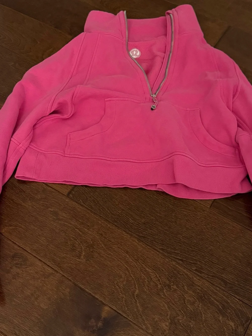 Lululemon Scuba Oversized Funnel Neck Half Zip Sonic Pink size XS/S
